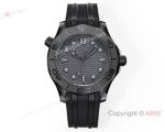 High Quality Replica OMEGA LX6 Seamaster  Black zirconium oxide Strap Black zirconium oxide Face Dial Black zirconium oxide Bezel Fashion Watch 43.5mm